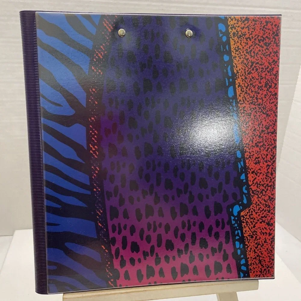 Mead Trapper Keeper Binder Animal Print 90s Retro Throwback 2020 Edition - NEW